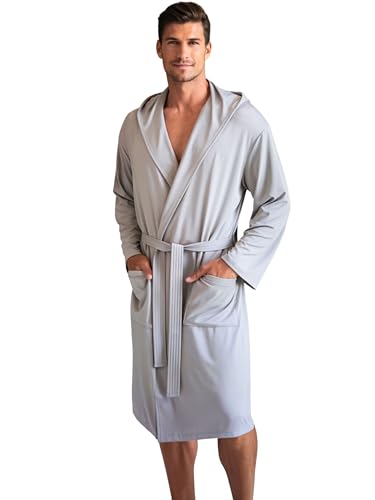 o-day Herren-Bademantel aus Mikrofaser – Platzsparender Damen-Bademantel...