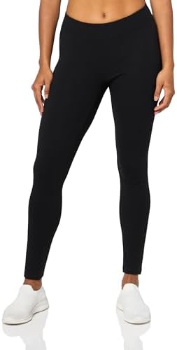 L'eggs Casual Women's Cotton Leggings for All Day Wear, Premium Blend, Stretchy Comfort Waistband, Black image 5