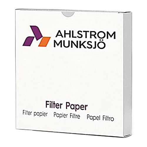 Ahlstrom 1610-1420 Borosilicate Glass Microfiber Filter Paper, 1.1 Micron, Medium Flow, Grade 161, 14.2cm Diameter (Box of 100) #1