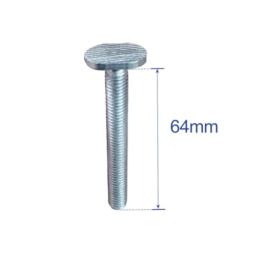 Image of 20 pcs M8 2-1 /2 Inch Long T Slot Bolts and 6-Star Clamping knobs of the packge Compatible withT Track Accessories Feather Boards Woodworking jigs and fixtures