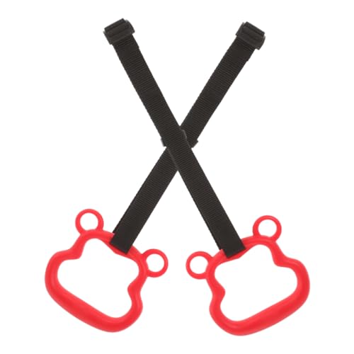 Anillas de gimnasia ajustables para fitness rojo miniatura 1
