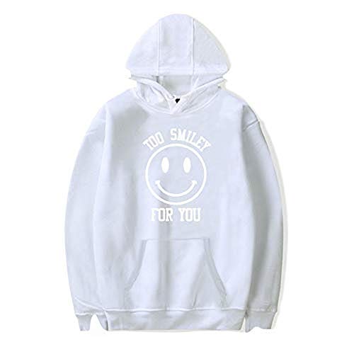 Addison Rae Merch Pouty Face Hoodie Sweatshirt Spy Cat Harajuku Clothes Harajuku Hooded (White4,L)