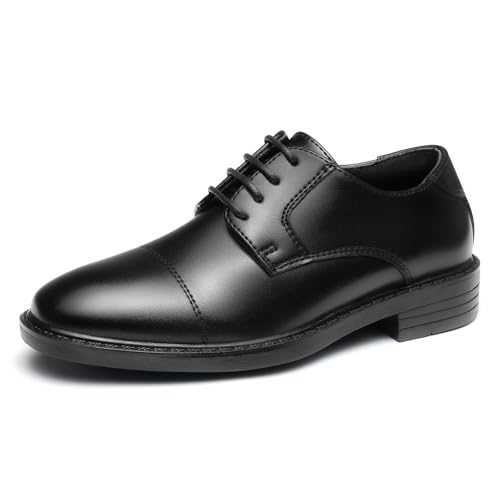 GINNI Zapatillas de Vestir Niños Zapatos de Cordones Oxfords Clásico Formales Derby para Boda Lglesia Escuela