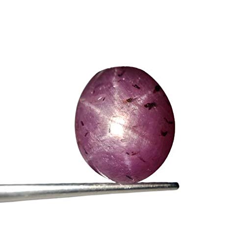 Crafty Soul Design 8.15 Ratti Lab Certified Star Ruby Gemstone with Amazing Six Rays Intersect Lines.
