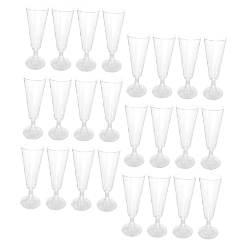 BESTonZON 80 Peças Taça De Plástico Taças De Plástico Taça De Champanhe Champanhe Transparente