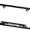 QAMNVCRTY Carbon Fiber License Plate Frame Cover Holder Palestine Flag Truck Car Accessories Stainless Steel 1PC, CPK22PW