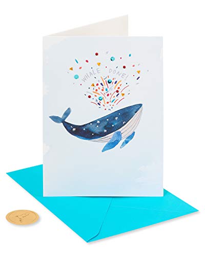 Image of Papyrus Funny Congratulations Card (Whale Done)