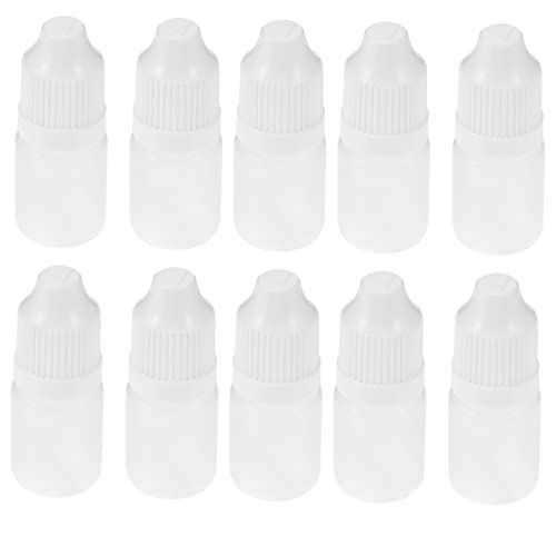 FUNOMOCYA Squeezable Dropper Bottles 5ml Plastic Eye Liquid Bottles for Dispenser