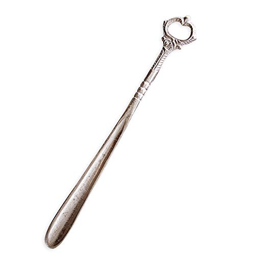 Loberon® Schuhlöffel Lucas, Aluminium, H ca. 38 cm, antiksilber,...