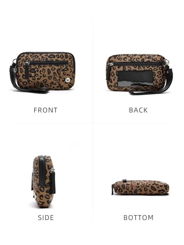 Image of WESTBRONCO Wristlet Wallets for Women - RFID Blocking Quilted Nylon Phone Wallet, Card Holder Purse for Travel & Everyday Use