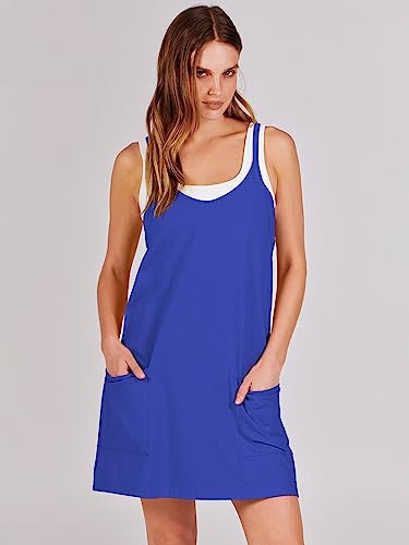 Image of ANRABESS Women Athletic Dress Summer Tennis Workout Active Sports Mini Romper Dress Built in Shorts Travel Vacation Clothes
