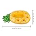 Inflatable Floating Drink Holder for Pool Cabana Bar with Multiple Compartments for Cups and Cans Suitable for Hot Tubs and Beach Outdoor Accessories (Pineapple)