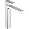 hansgrohe Vernis Shape – Waschtischarmatur mit Zugstangen-Ablauf, isolierte Wasserführung, Wasserhahn Bad mit Auslauf Höhe 190 mm, Mischbatterie Waschbecken wassersparend (EcoSmart), Chrom