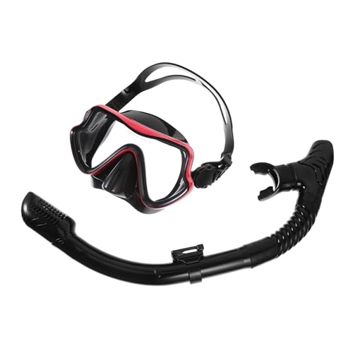Gogogmee Snorkeling Mask Set Large Frame Adult Size Silicone Full Mask Easy to Wear Snorkeling Gear