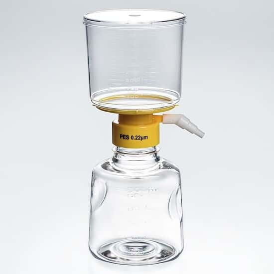 Image of Cole-Parmer Disposable Bottle Top Aspirator System, SFCA Membrane, 0.22 um, 500mL, autoclave: 12 /CS