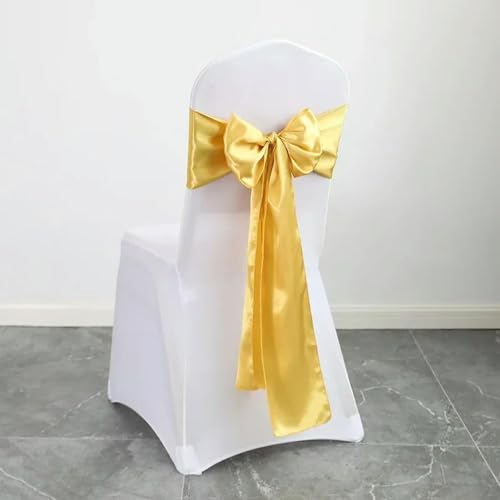 LIUXIN 10/50 Unidades de Lazos de satén para sillas, Venta al por Mayor, Lazos de Cinta con Nudo para sillas de Boda, Suministros para Fiestas, Eventos, Banquetes de Hotel, Decoraciones para el hogar
