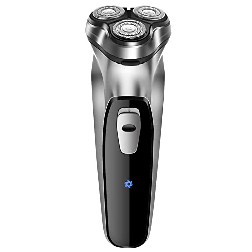 NWOUIIAY Rasoio Elettrico Uomo Wet & Dry Ricaricabile Rasoio Barba con Testine Rotanti 3D Regolatore...