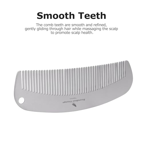 Peine de titanio para cabello y barba unisex miniatura 6