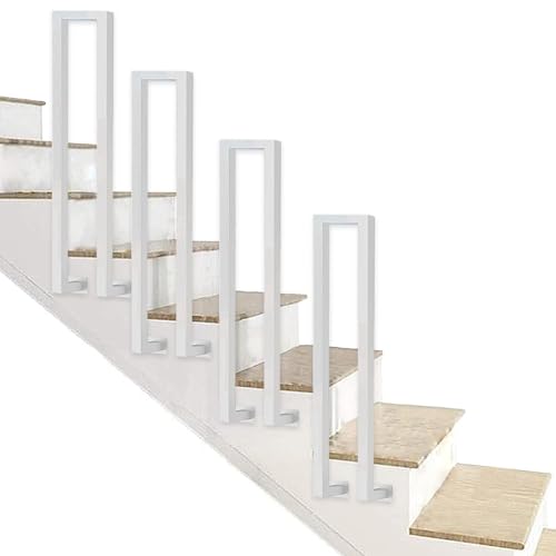 Rampe en U de 75 cm pour marches d'escalier intérieur et extérieur