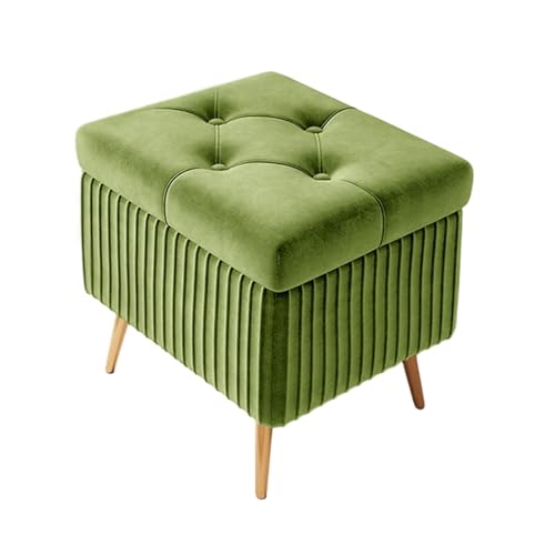 Pouf touffeté vert citron pour un salon moderne et chic