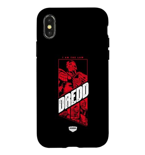 Carcasa para iPhone X/XS Yo Soy El Juez De Ley Dredd 2000 AD Comic Montage