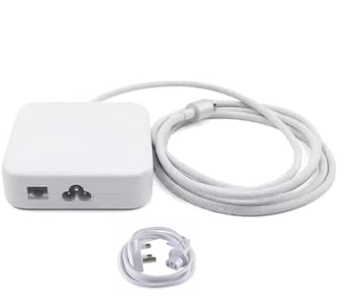 143W Power Adapter, Silver, compatible with 24 Inch iMac M1, A2439, A2438, A2290 with Replacement Power Cord