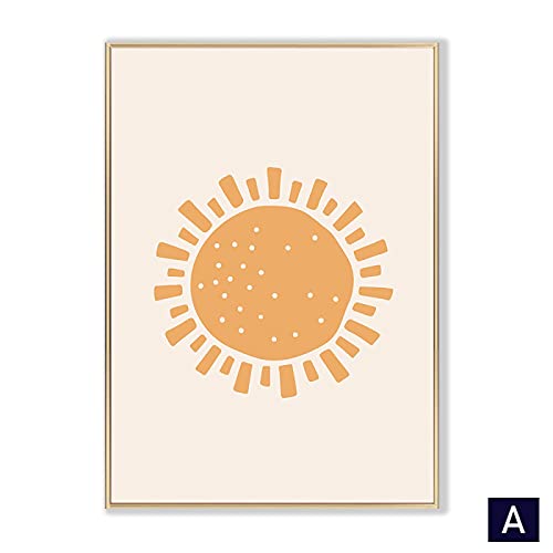 Art mur photos affiches modernes style boho beige triptyque peinture sur toile 50x70cm - 3