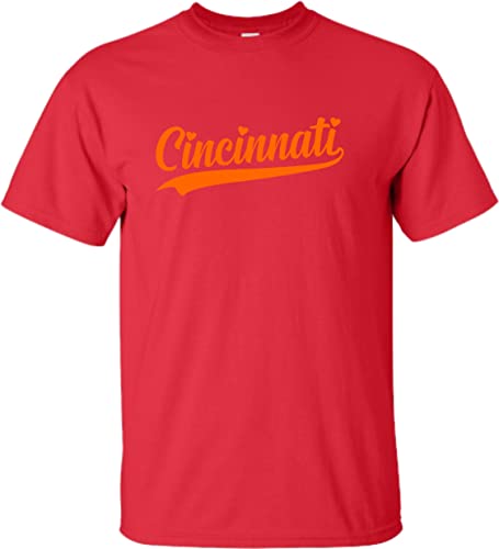 Go All Out Youth City of Cincinnati Ohio Pride Fashion Script T-Shirt2