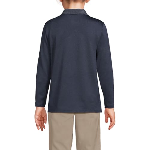 Lands' End School Uniform Girls Long Sleeve Feminine Fit Rapid Dry Polo Shirt2