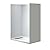 WOODBRIDGE 60 in. L x 36 in. W x 75 in. H Alcove Solid Surface Shower Combo Kits with Glue Up Shower Walls in Matte White and Single Threshold Shower Base in White with Left Drain and Black Cover