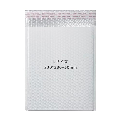 600枚 Lサイズ クッション封筒 外寸 230x280mm 内寸 210x280mm 包装資材 配送用緩衝材 エアキャップ付 ホワイト 宅配袋 防水 気泡緩衝材 封筒 開封テープ 梱包材 ゆうパケット クリックポスト ゆうメール クロネコ DM便対応