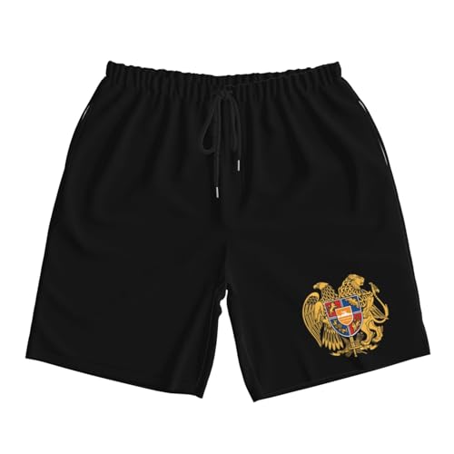 Armenian National Emblem Mens Swim Trunks Quick Dry Board Shorts 7