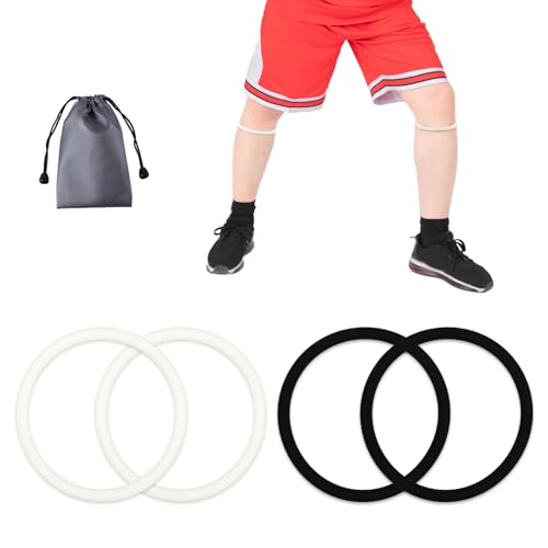 Image of Gosknor 4pcs Patellar Tendon Support Straps (Black, Luminous White)