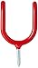 Price comparison product image Merriway® BH00902 (5 Pcs) Tool Storage Shed Garage Hook, Red Plastic Coated - Pack of 5 Pieces