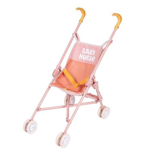 Smoby - Baby Nurse - Poussette Canne - pour Poupons Jusqu'à 42 cms - Pratique et Légère - Pliage Facile - A Partir de 2 Ans