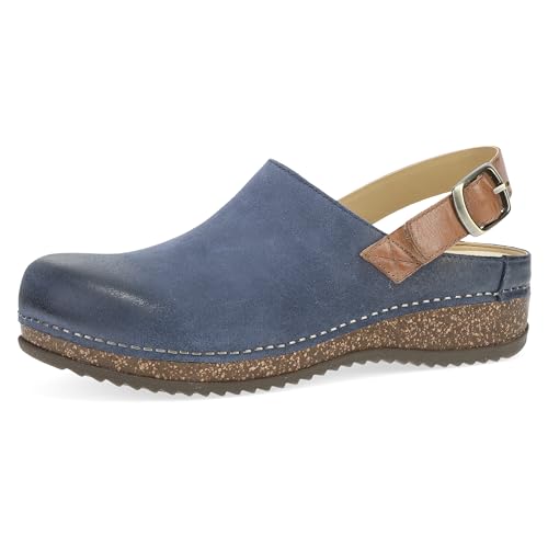 Image of Dansko Merrin Sling-Back Mule Clog for Women-Dual-Density Cork /EVA Midsole and Lightweight Rubber Outsole Provide Durable and Comfortable Ride