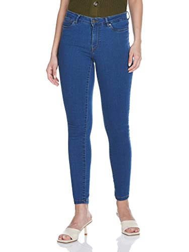 VERO MODA Damen Vmjudy Mr Slim Jegging Vi385 Noos Jeans, Medium Blue Denim,...