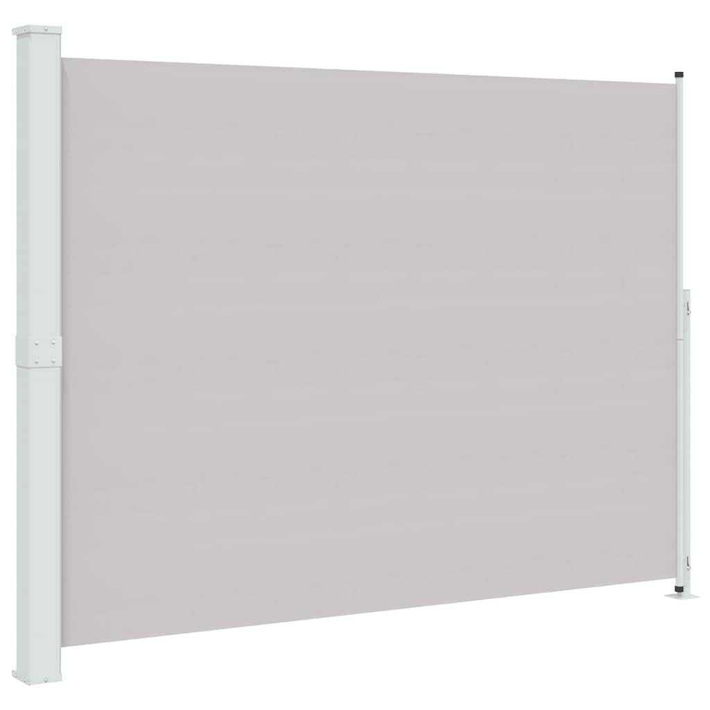 Vidaxl Grey Patio Retractable Side Awning Garden Screen Retractable Side Awning Patio Awning Balcony Privacy Screen Outdoor Sunshade