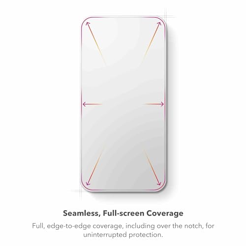 ZAGG InvisibleShield Glass XTR3 iPhone 15 Pro Screen Protector - Blue-Light Filtration, 10X Stronger, Edge-to-Edge Protection, Scratch & Smudge-Resistant Surface, Easy to Install