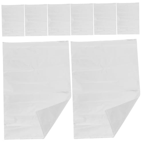 10pcs Clear Plastic Garment Bags for Clothing Storage Transparent Organizers for Closet Moving and Packing