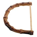 PartyKindom Asa de Acrílico Hecho a Mano para Bolso Tejido, Imitación Bambú Grande 12 Cm, Accesorio Decorativo para Bricolaje, Mango Liviano y Resistente para Bolsos y Cajas de Obsequio