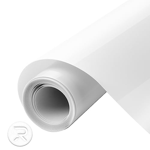 HTVRONT Puff Vinyl Heat Transfer - 10' x 6ft White Iron on Vinyl Roll...