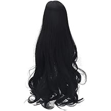 Doll Wig, Long Curly Doll Wig, Elegant 1/3 Scale Long Curly Doll Wig - High-Quality Synthetic Hairpiece with Secure Fit for Doll Crafts and Customization, Doll Wig Long Curly Handmade