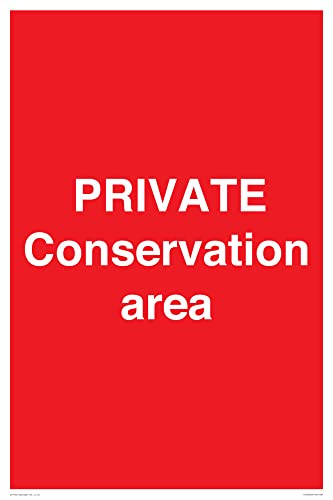 Pancarte Private Conservation Area pour délimiter et protéger un espace naturel privé A2P