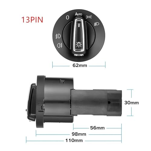 Interruptor luz automático para coche VW Bora con sensor de encendido rápido 2