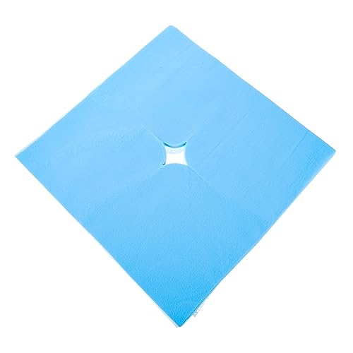 Healeved Soft Disposable Face Pillow Covers Hole 100pcs Set for Massage Bed Spa Salon Breathable Comfortable Easy to Clean