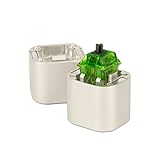 THE KEY DOT CO TheKey.Company Modern Aluminum Keyboard Switch Opener for Standard MX and Box Style Switches Mechanical Keyboard (Silver) Designed by BlindAssassin111