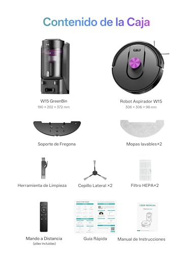 Variante de Vexilar aspirador robot W15 4L autovaciado