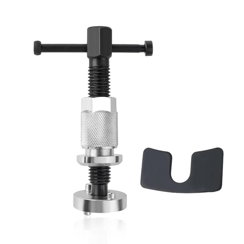 Dogary 1 PC Rear Brake Caliper Compressor Tool, Car Rear Brake clamping unit Piston Adjustment Set, Brake Pad Replacement Caliper Compression Tool, for Cars Repair Accessories (Silver & Black)