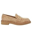  BRUNO PREMI Mocassini con Borchie Donna - Camel Modello 1402 1402 Camoscio 38